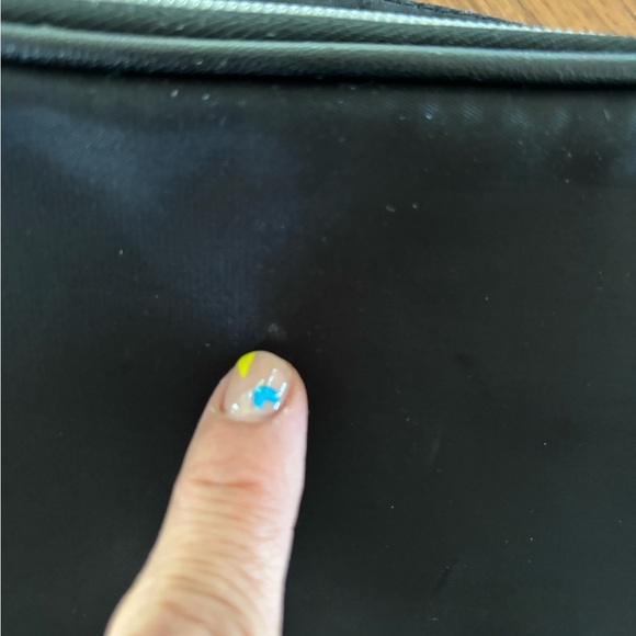 Kestrel | Dual pocket travel makeup bag in black - Picture 6 of 6